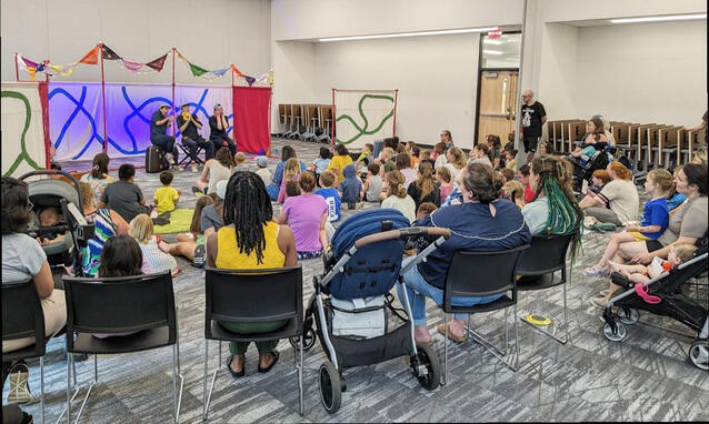 Performing at Bloomington Public Library