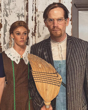 Rooster as Mudge in "Annie"